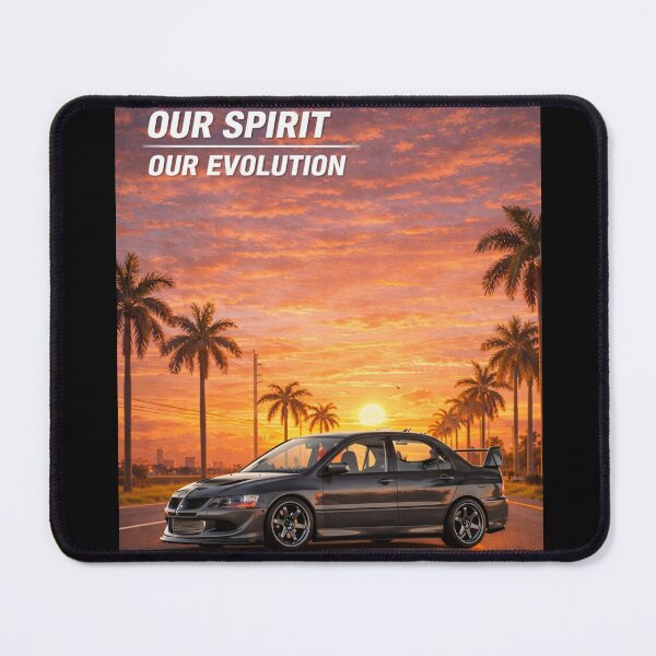 Item preview, Mitsubishi Evo 8 MR poster OUR SPIRIT OUR EVOLUTION designed and sold by TheMitsuGuy.