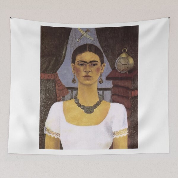Item preview, Self Portrait   Time Flies - Frida Kahlo  designed and sold by nebelimr.