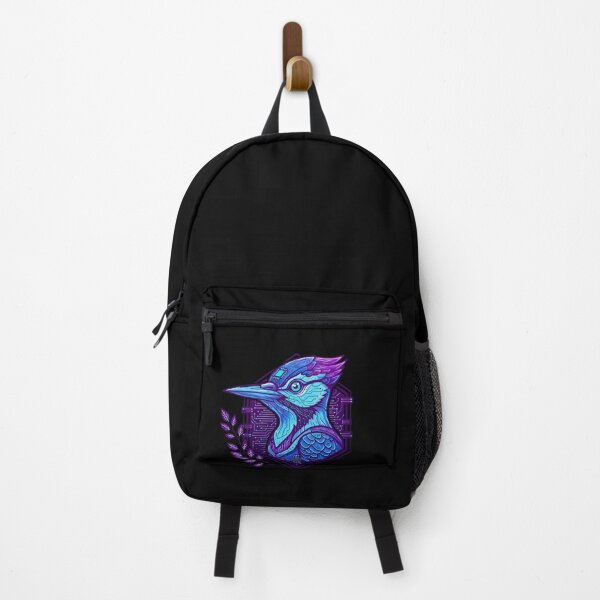 Item preview, Cyber Woodpecker Tech Art - Futuristic Neon Circuit Bird Illustration designed and sold by AbulailArt.