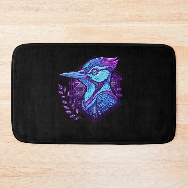 Item preview, Cyber Woodpecker Tech Art - Futuristic Neon Circuit Bird Illustration designed and sold by AbulailArt.