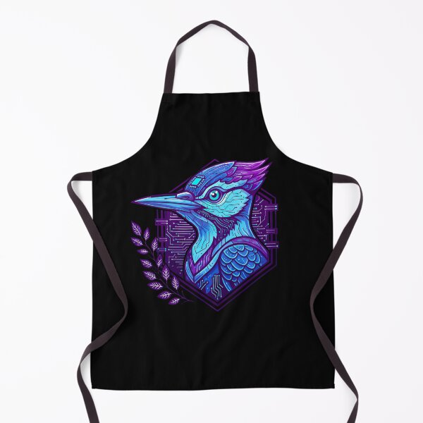 Item preview, Cyber Woodpecker Tech Art - Futuristic Neon Circuit Bird Illustration designed and sold by AbulailArt.
