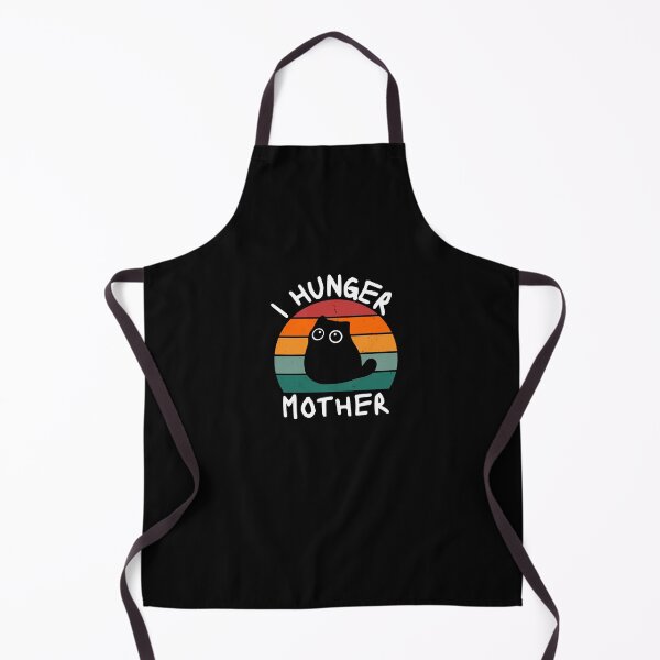 Item preview, I Hunger Mother, Cute Black Cat with Big Eyes and Vintage Sunset designed and sold by RubberBandBall.
