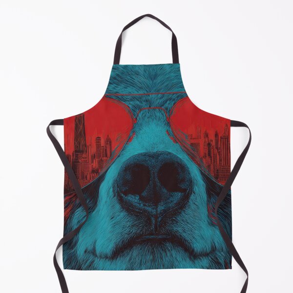 Item preview, Bear with red sunglasses shows city designed and sold by anytka.
