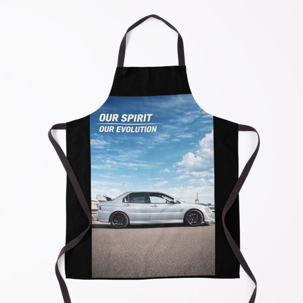 Item preview, Mitsubishi Evo 8 Apex Silver poster OUR SPIRIT OUR EVOLUTION designed and sold by TheMitsuGuy.