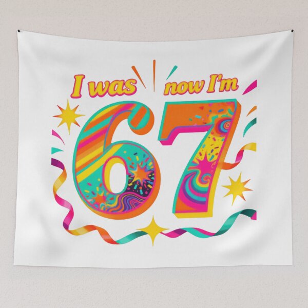 Item preview, I Was 6 Now Im 7 Funny I'm Six Seven Birthday Meme Gen Alpha Celebration designed and sold by SkeletonsDanger.