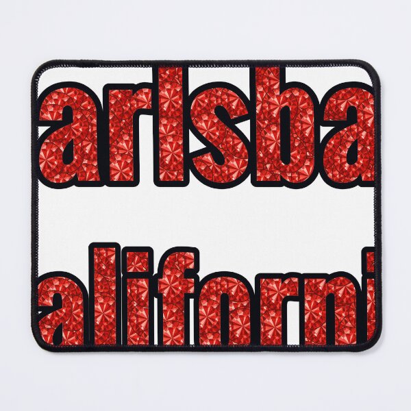 Item preview, Carlsbad California City Name With Red Rhinestone designed and sold by TheIconSmith.