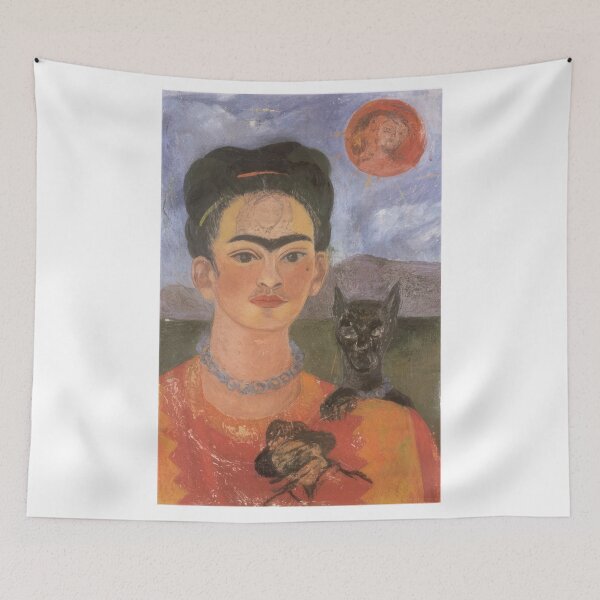 Item preview, Self Portrait with a Portrait of Diego on the Breast and Maria Between the Eyebrows - Frida Kahlo  designed and sold by nebelimr.