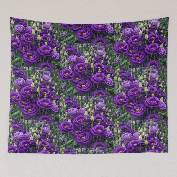 Item preview, Royal Purple Lisianthus Garden designed and sold by Dreamy Armine Art.
