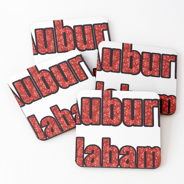 Item preview, Auburn Alabama City Name With Red Rhinestone designed and sold by TheIconSmith.