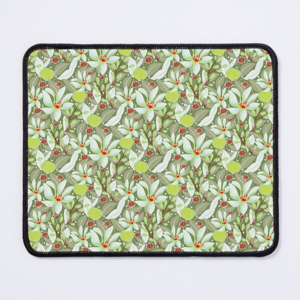 Item preview, Elegant Green Patterned Floral Berries Design designed and sold by Clara Fruggeri.