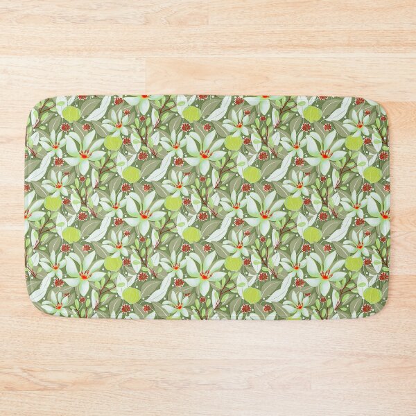 Item preview, Elegant Green Patterned Floral Berries Design designed and sold by Clara Fruggeri.