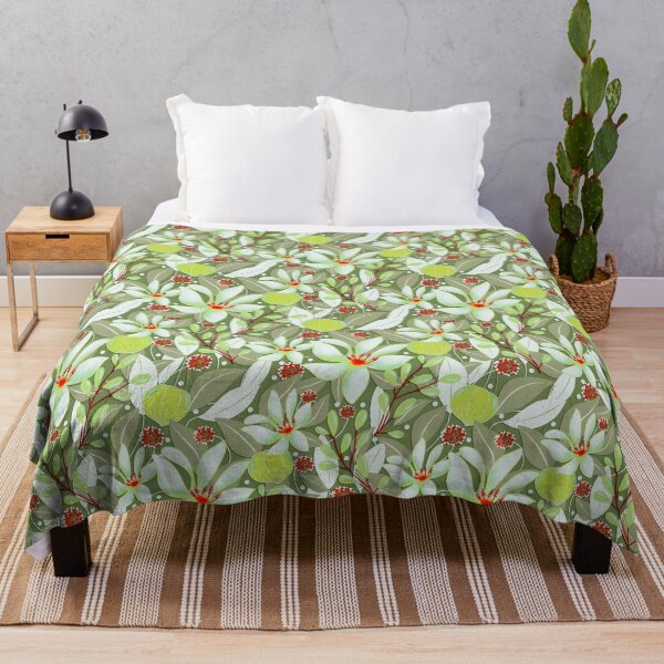 Item preview, Elegant Green Patterned Floral Berries Design designed and sold by Clara Fruggeri.