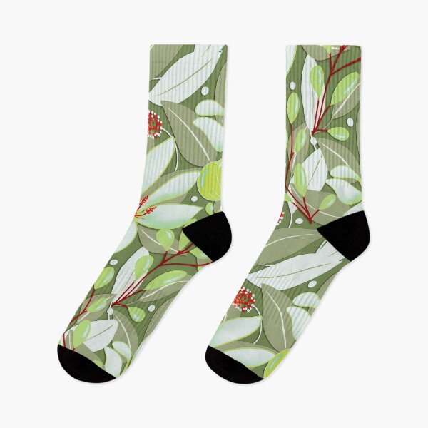 Item preview, Elegant Green Patterned Floral Berries Design designed and sold by Clara Fruggeri.