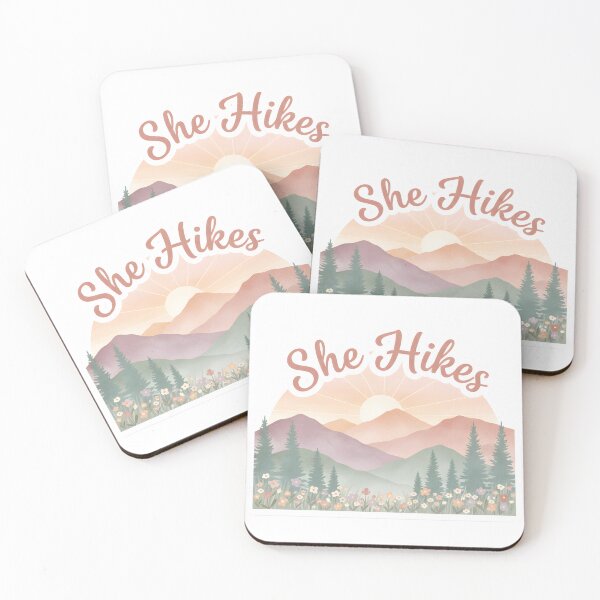 Item preview, She Hikes Hiking designed and sold by Ink Magic.