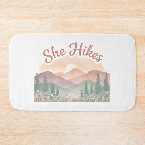 Item preview, She Hikes Hiking designed and sold by Ink Magic.