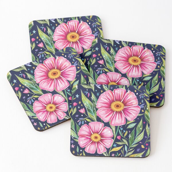 Item preview, Cute Colorful Spring Summer Flowers Botanical Garden Floral Illustration  designed and sold by Aniet Illustration.