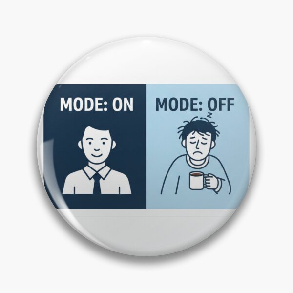 Item preview, Funny Zoom Meeting Mode On Off - Remote Work Sticker designed and sold by ZYNORAworld.