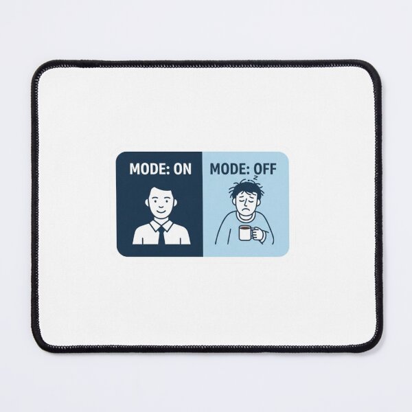 Item preview, Funny Zoom Meeting Mode On Off - Remote Work Sticker designed and sold by ZYNORAworld.