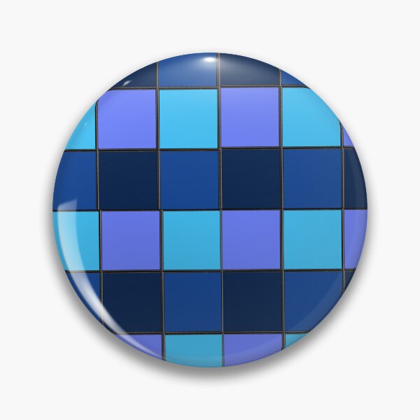 Item preview, Retro Blue Pixel Grid | Mosaic Tile Pattern designed and sold by HopeAndHustle.