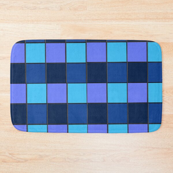 Item preview, Retro Blue Pixel Grid | Mosaic Tile Pattern designed and sold by HopeAndHustle.