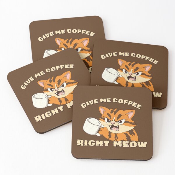 Item preview, Give me Coffee Right Meow designed and sold by loobsart.