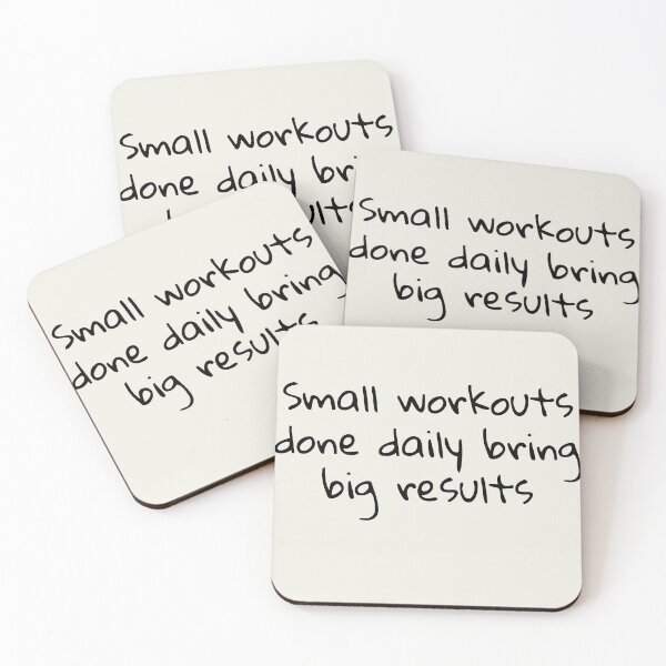 Item preview, Small workouts done daily bring big results  designed and sold by Creations by lyne.