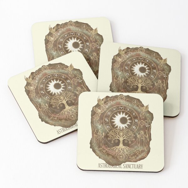 Item preview, Boho Zodiac Wall Art • Neutral Vintage Astrology Chart designed and sold by OddballObjects.