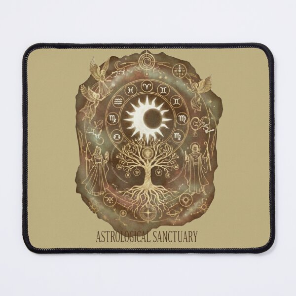 Item preview, Boho Zodiac Wall Art • Neutral Vintage Astrology Chart designed and sold by OddballObjects.