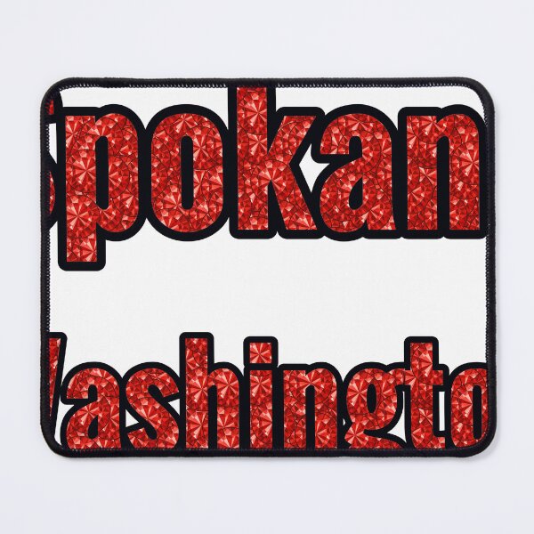 Item preview, Spokane Washington City Name With Red Rhinestone designed and sold by TheIconSmith.