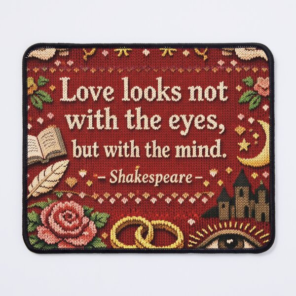 Item preview, Shakespeare quote knitting pattern – True love and understanding designed and sold by Mauswohn.