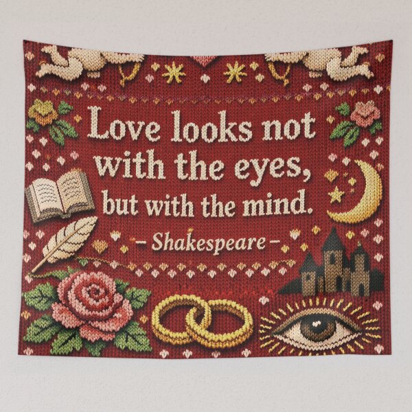 Item preview, Shakespeare quote knitting pattern – True love and understanding designed and sold by Mauswohn.