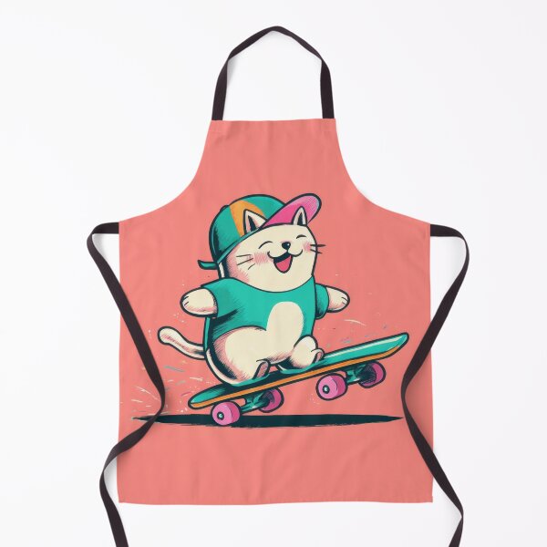 Item preview, Cat rides skateboard with a cap designed and sold by anytka.