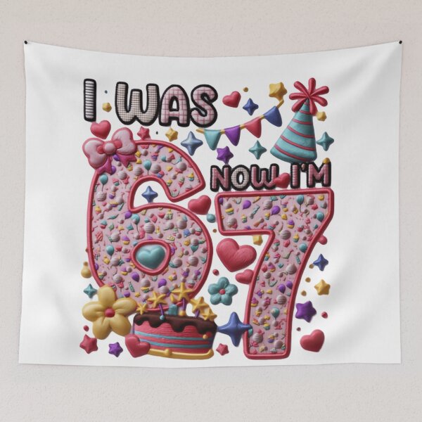 Item preview, I Was 6 Now Im 7 Funny I'm Six Seven Tiny Trendsetter Era designed and sold by SkeletonsDanger.