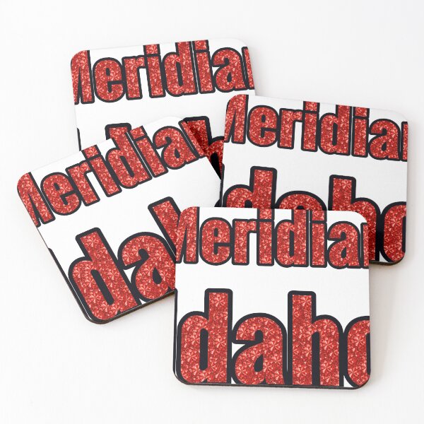 Item preview, Meridian Idaho City Name With Red Rhinestone designed and sold by TheIconSmith.