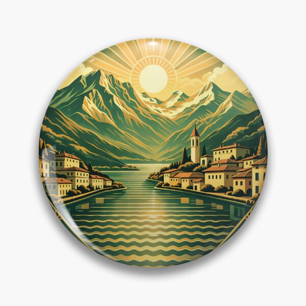 Item preview, Lago di Lugano – Art Deco Alpine Elegance designed and sold by Klysztof.