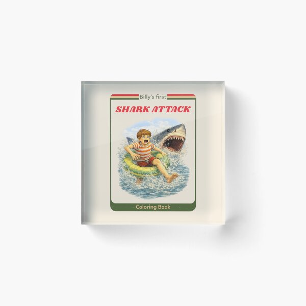 Item preview, Billy's First Shark Attack funny retro design designed and sold by The Sporty Nerd.