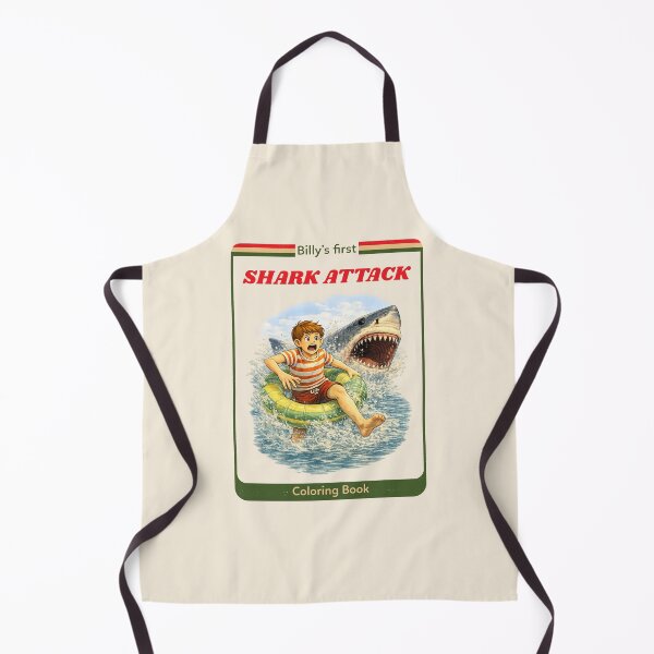 Item preview, Billy's First Shark Attack funny retro design designed and sold by The Sporty Nerd.