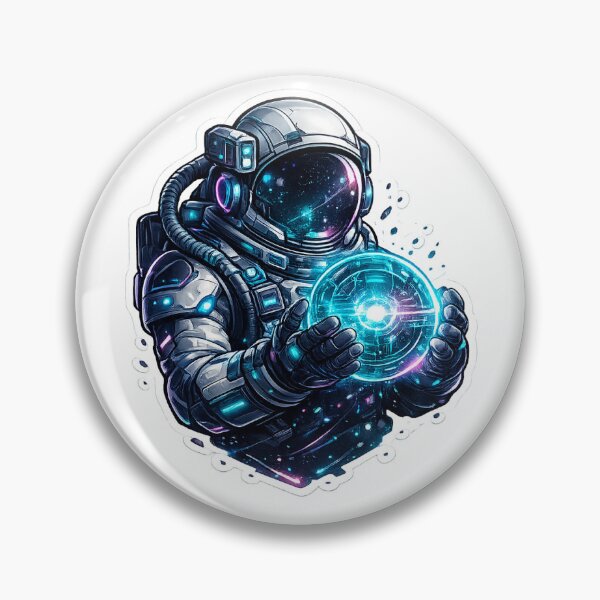 Item preview, Futuristic Astronaut Holding AI Energy Core designed and sold by PixelWrapX.