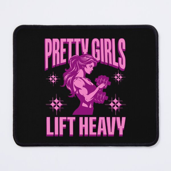 Item preview, Pretty Girls Lift Heavy - Retro Y2K Pink Gym Aesthetic designed and sold by Abaseen.
