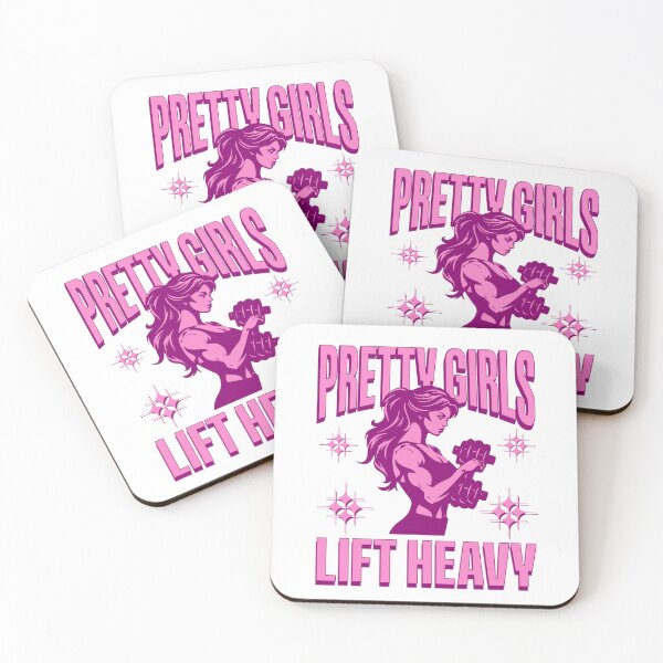 Item preview, Pretty Girls Lift Heavy - Retro Y2K Pink Gym Aesthetic designed and sold by Abaseen.