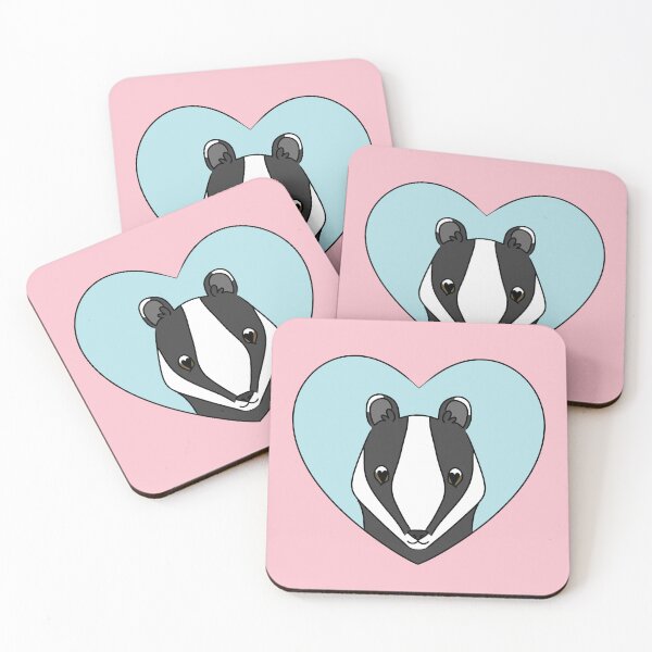 Item preview, Cute Badger Heart designed and sold by HugSomeNettles.