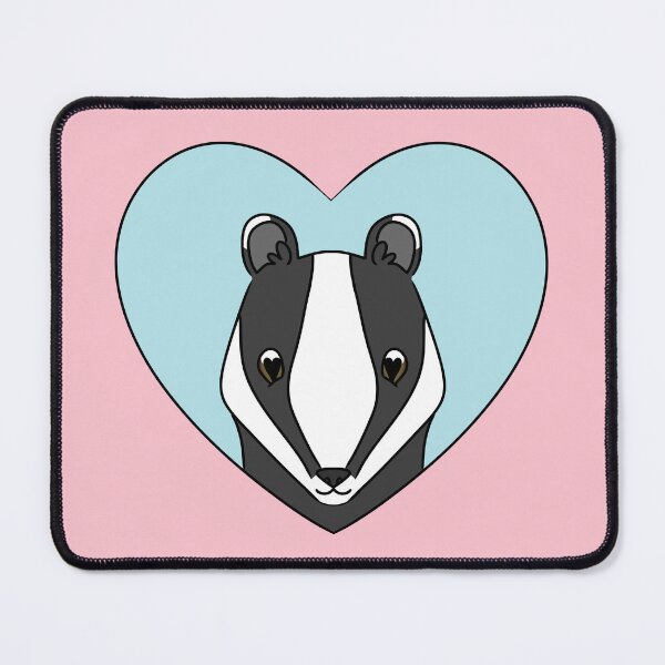 Item preview, Cute Badger Heart designed and sold by HugSomeNettles.