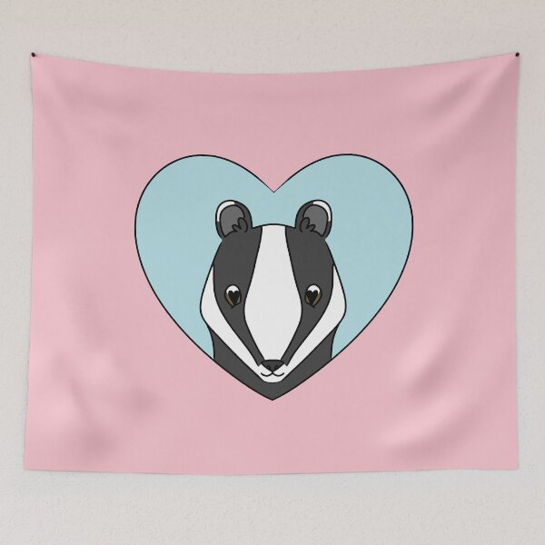 Item preview, Cute Badger Heart designed and sold by HugSomeNettles.