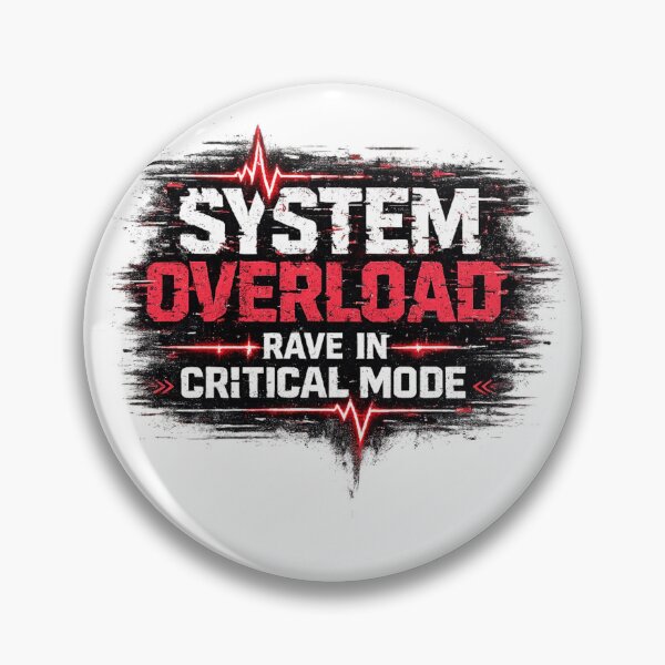 Item preview, System Overload Rave Shirt – Critical Mode Glitchcore Techno Graphic Tee designed and sold by ArminGreen.