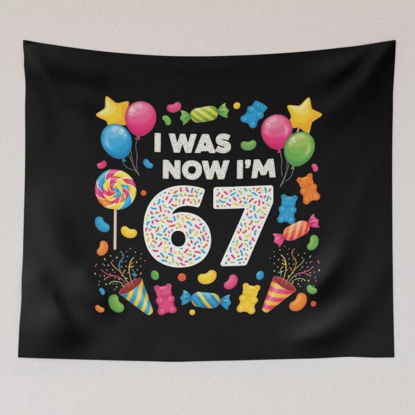 Item preview, I Was 6 Now Im 7 Funny I'm Six Seven Wild Kid Energy Burst designed and sold by SkeletonsDanger.