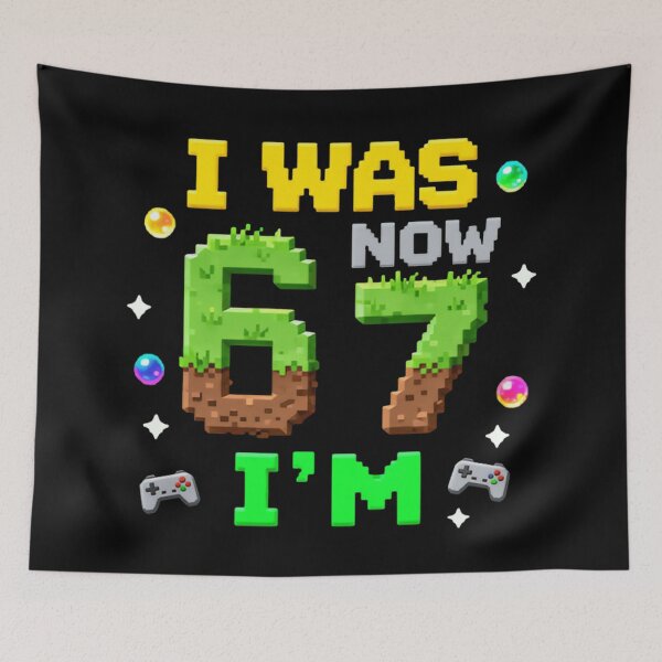 Item preview, I Was 6 Now Im 7 Funny I'm Six Seven Kid Power Level Seven designed and sold by SkeletonsDanger.