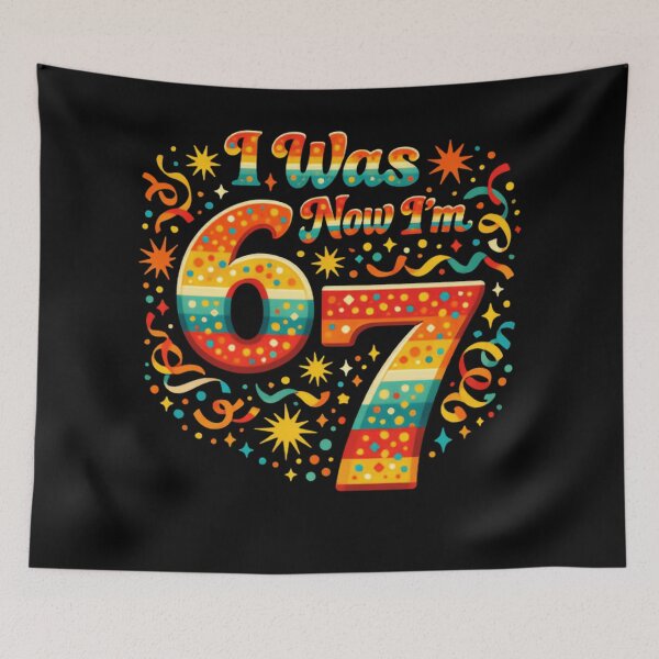 Item preview, I Was 6 Now Im 7 Funny I'm Six Seven Epic Birthday Hero Mode designed and sold by SkeletonsDanger.