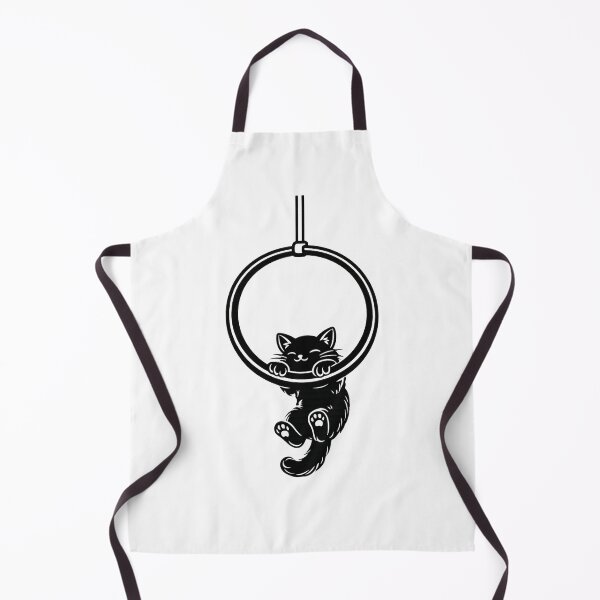 Item preview, Hanging Acrobat Cat – Minimalist Line Art (Aerial Hoop) designed and sold by eragon541289.