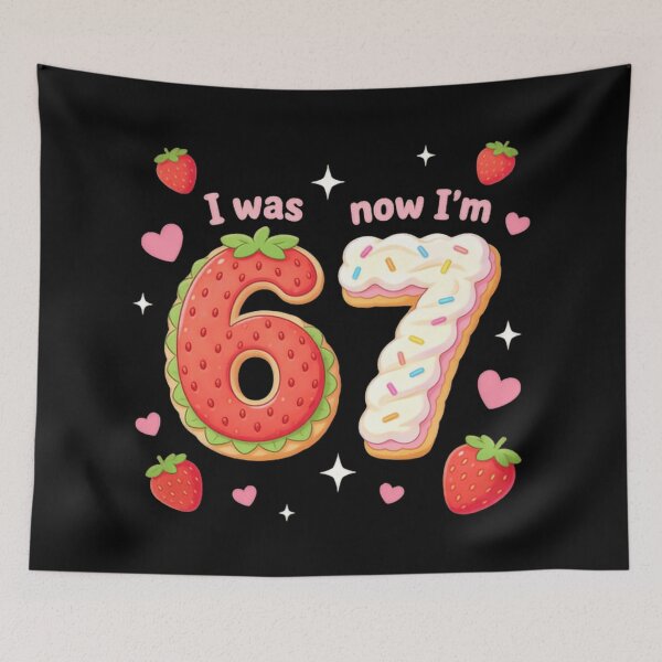 Item preview, I Was 6 Now Im 7 Funny I'm Six Seven Big Brain Kid Era designed and sold by SkeletonsDanger.