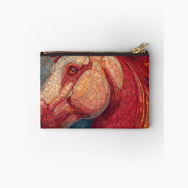 Item preview, Stained Glass Inspired Lunar Red Fire Horse 2026 designed and sold by GrinGalore.